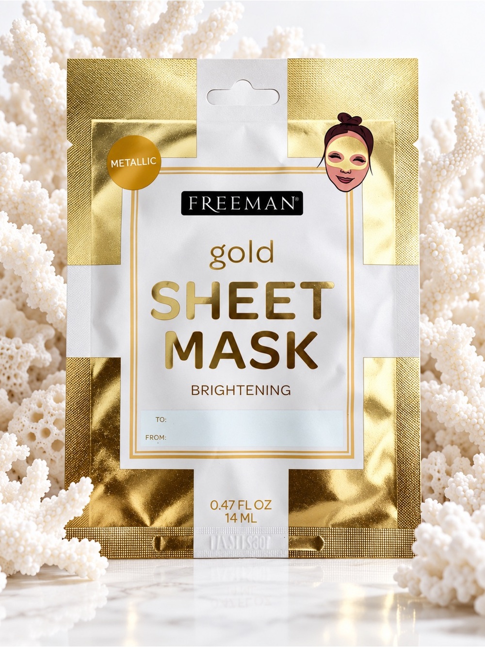 Freeman Gold Brightening Sheet Mask – Gold